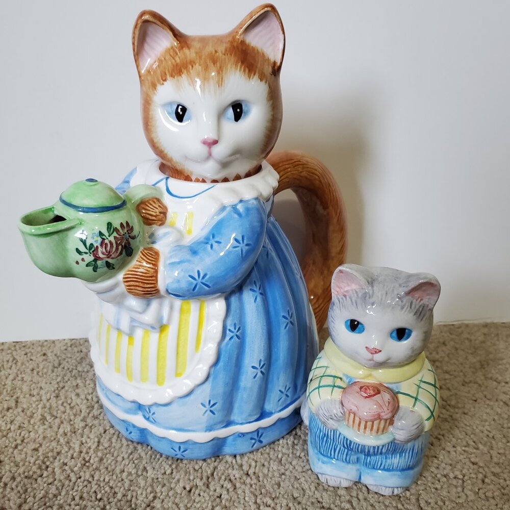 AVON 猫 ヴィンテージ ティーポット アメリカ 置物 アンティーク Avon | Kitchen | Vintage Avon Ceramic Cat Teapot | Poshmark